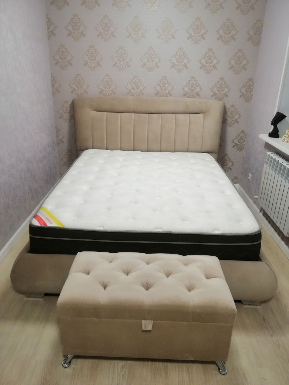 Двуспальная мягкая кровать "Рио" 140 х 200 с подъёмным механизмом