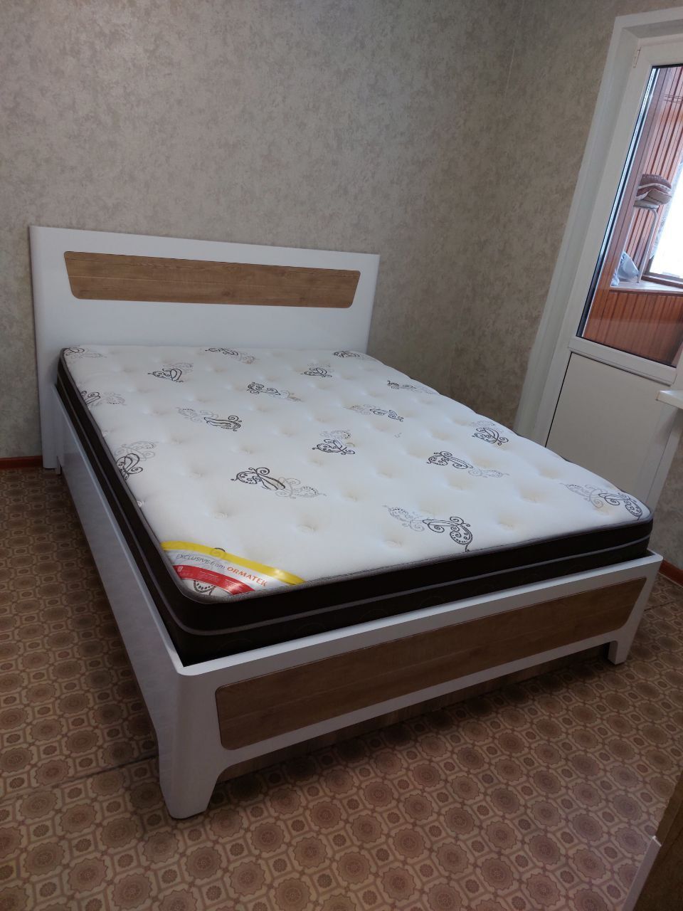 Двуспальная кровать "Бланка" 140 х 200 с ортопедическим основанием