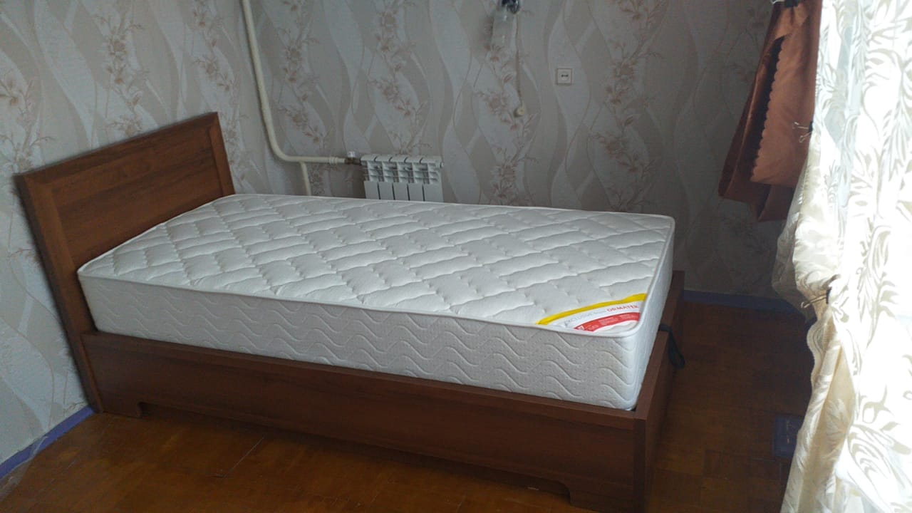Двуспальная кровать "Мальта" 160 х 190 с ортопедическим основанием цвет девон / punto 06