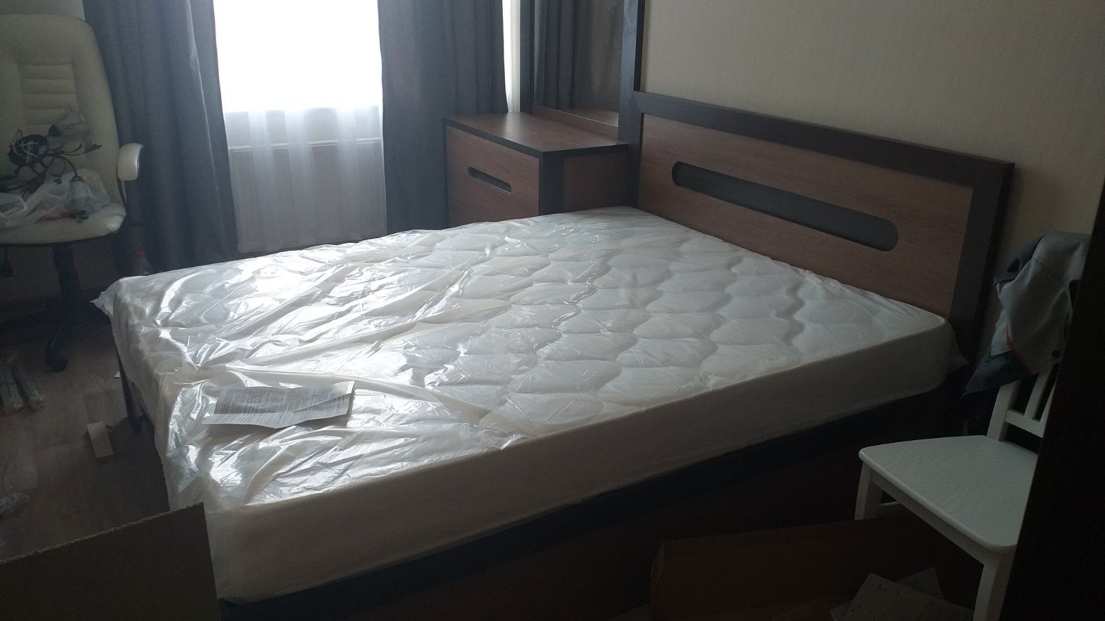 Двуспальная кровать "Альба" 160 х 200 с подъемным механизмом цвет дуб сантана