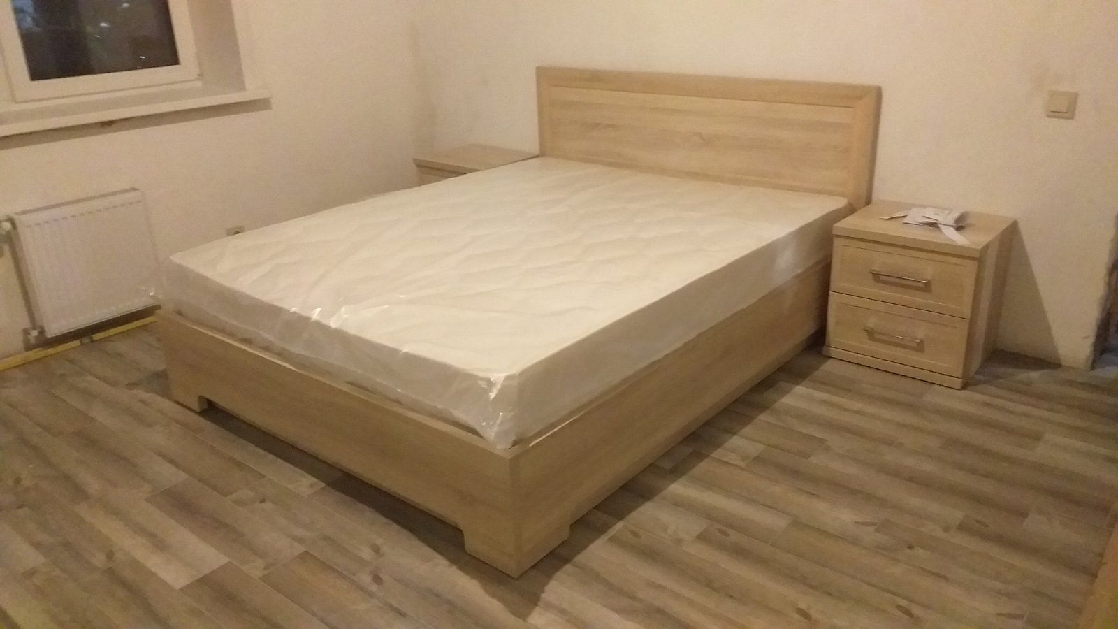 Полутораспальная кровать "Мальта" 120 х 200 с ортопедическим основанием цвет орех